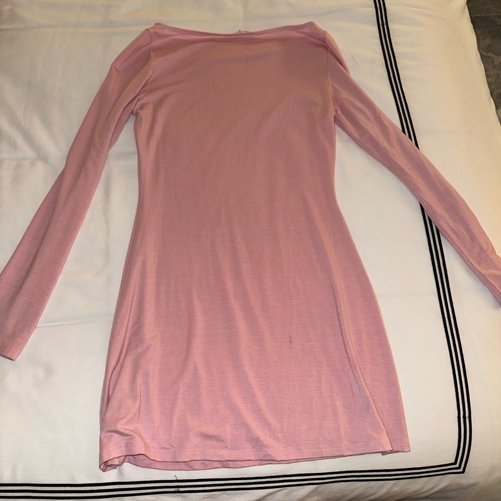 Reformation Pink Long Sleeve Dress - Picture 4 of 6